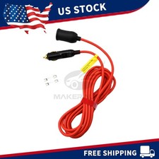 12ft 12V Car Cigarette Lighter Socket Extension Cable Cord Adapter NEW