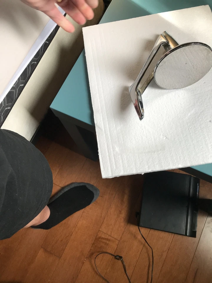 3 espejos retrovisores laterales 1957-1959 Plymouth - Dodge - DeSoto - Chrysler - Imperial p#1801 Foto 4 de 4