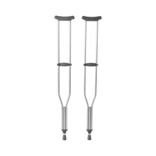 McKesson Aluminum Tall Adult Underarm Crutches 5' 10" to 6 ' 6" User Ht.