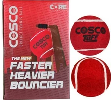 COSCO TENNIS CRICKET BALL RED HEAVY WEIGHT 12 PIECE RECREATIONAL BOUNCY