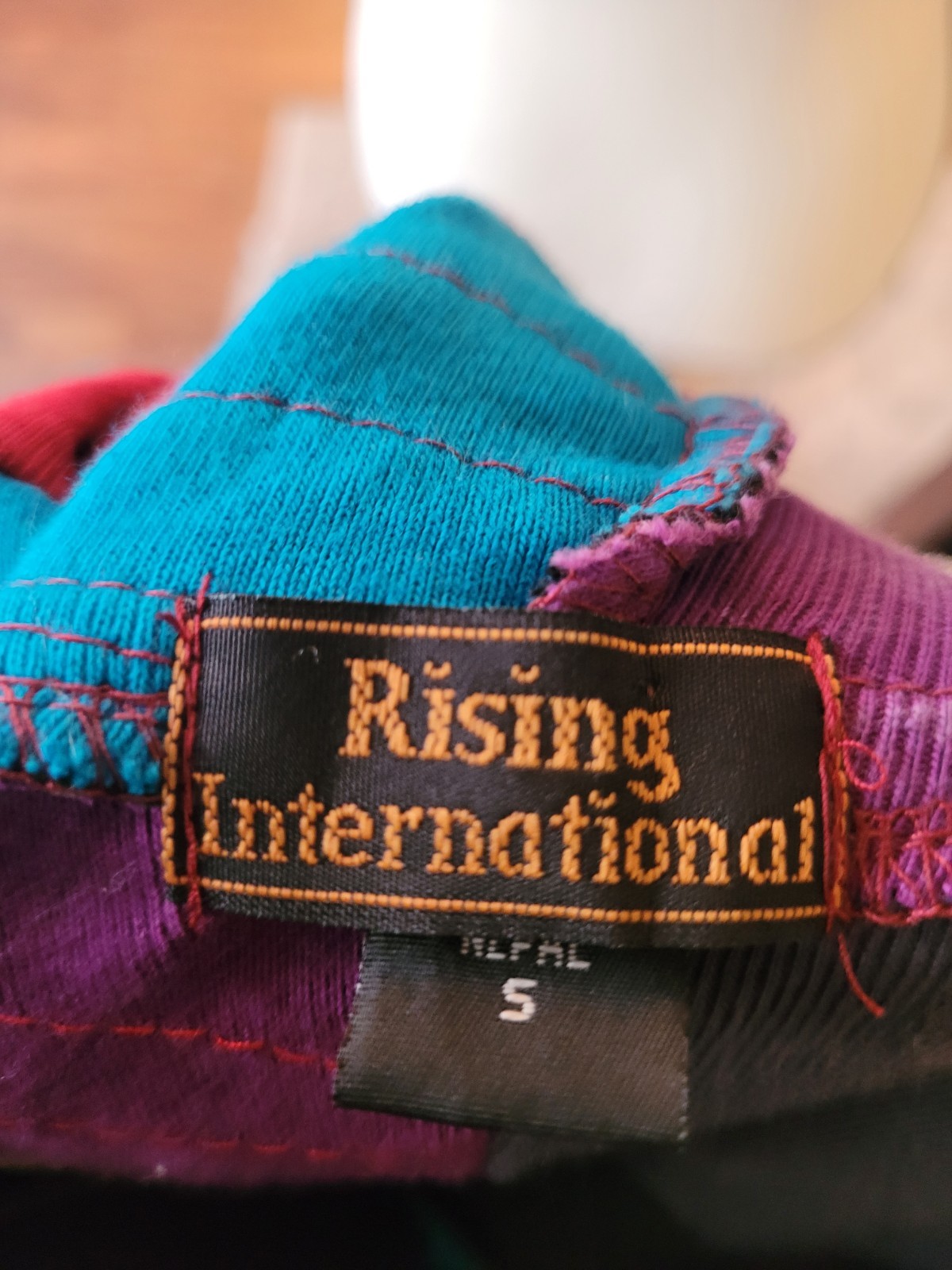 Rising International Flower Patchwork Hoodie Jack… - image 4