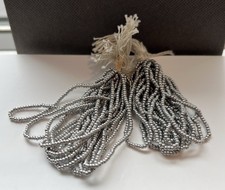 Micro Antique French Aluminum Steel Cut Beads Rare 2 Hanks