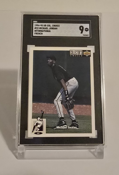 Michael Jordan 1994-95 Collector's Choice FRENCH #23 Graded SGC Mint 9