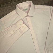 Collars  Co Mens Size Large Apex Performance Dress Shirt Light Pink Stretch