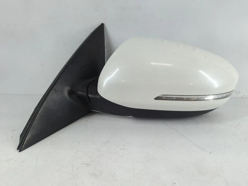 2014-2016 Kia Optima Driver Left Side View Power Door Mirror White EMAU8