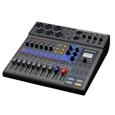 ZOOM LiveTrak L-8 Digital Mixer Recorder USB Audio Interface Podcast