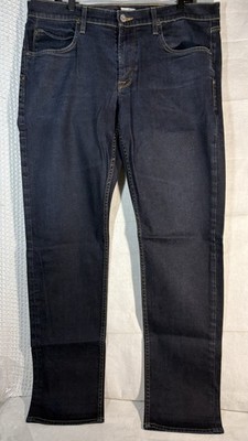 NWOT HUDSON Mens Blake Slim Straight Leg Zip Fly Jeans Size 38X33 M275ZDND
