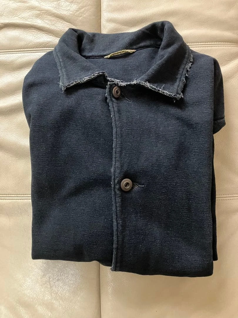 45rpm Indigo Navy Coverall Jacket Men's Size 3 L Used Workwear Style image 1