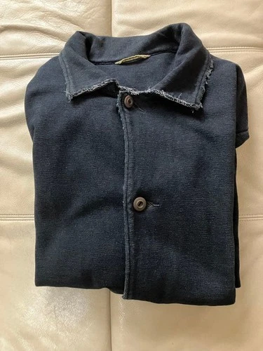 45rpm Indigo Navy Coverall Jacket Men's Size 3 L Used Workwear Style - product listing photo