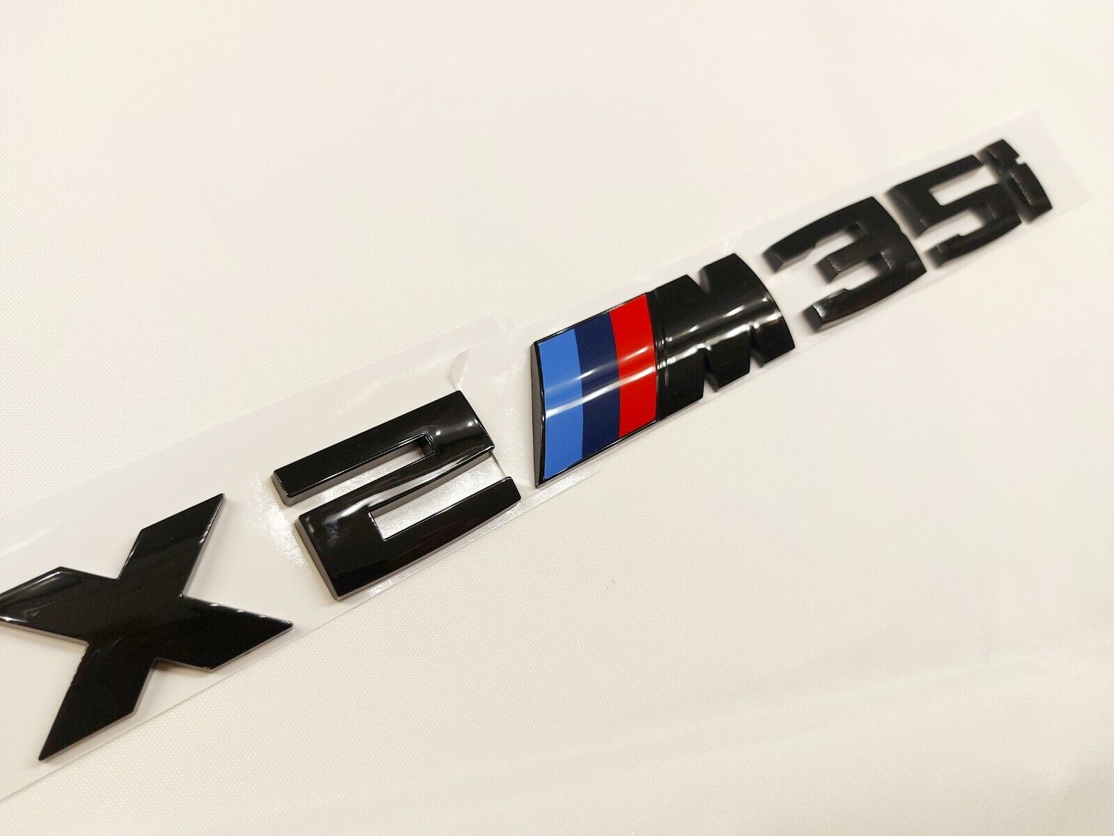BMW X2M35i Emblem Schwarz Glänzend NEU in Folie Schriftzug Heck Kofferraum
