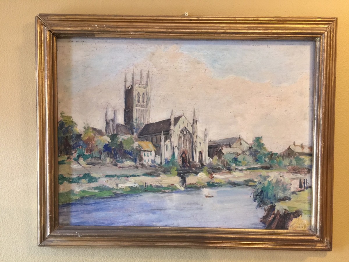 Framed Vittorio Muscariello Signed Oil Painting on Board, Italian