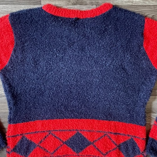 Boston Red Sox Sherpa Fleece Sweater Men’s XL Red Blue MLB Genuine Merchandise - Picture 6 of 7