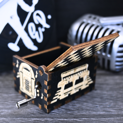 Heartbreak Hotel Music Box Elvis Music Box Manual Crank Elvis Presley Gift Idea - Picture 4 of 9