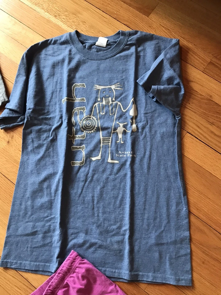 Lote de 8 Artículos Pantalones Talla M Antiguo Azul Marino Mameluco Camisetas Una Ropa Pantalones Cortos Sudar Foto 4 de 4