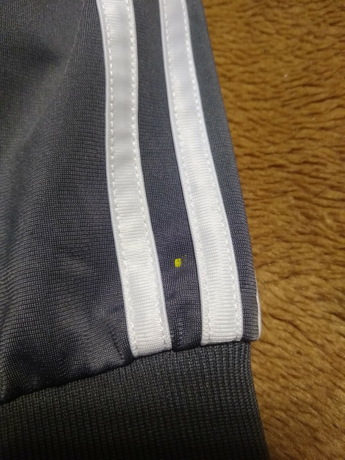 Adidas Youth Size Large (14/16) Full Zip Gray White 3 Stripe Logo Track