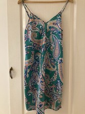 Green Paisley Pattern silky Night Dress Bnwt S Valentines