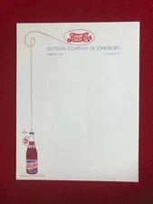 1940's, PEPSI COLA (Double Dot), "Un-Used" Bottling Company Letterhead (Scarce)