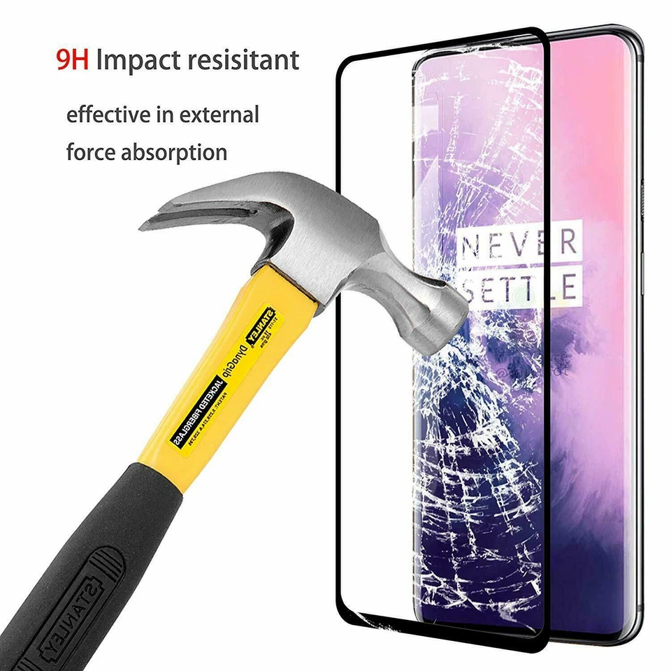 For OnePlus 13R Ace 5 Pro 10T 9R Full Cover Tempered Glass Screen Protector 9H - Image 4 of 4