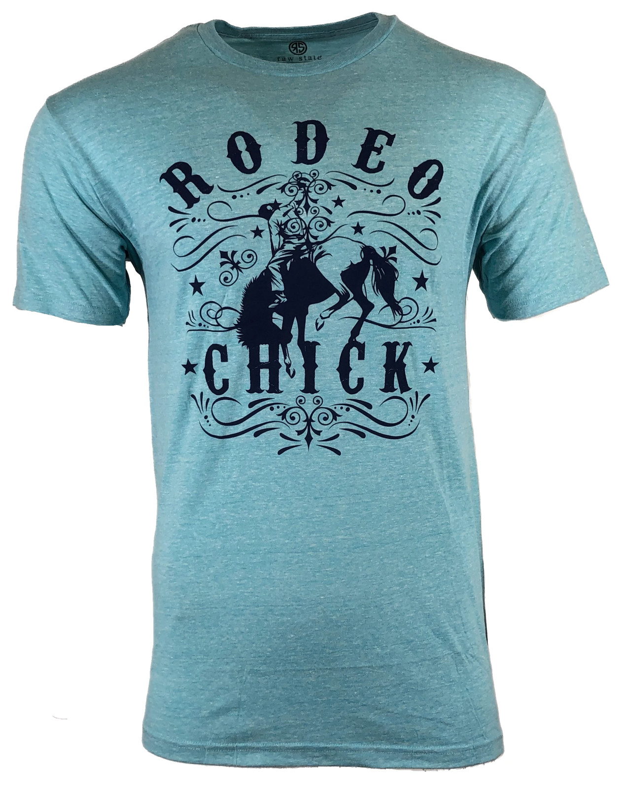 Мужская футболка Raw State RODEO CHICK Biker Cowboy