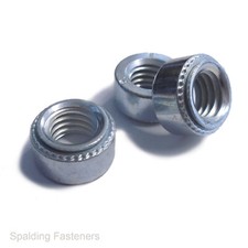 SELF CLINCHING ROUND THREADED INSERT SHEET MEATAL PRESS NUTS METRIC ZINC M3 - M8