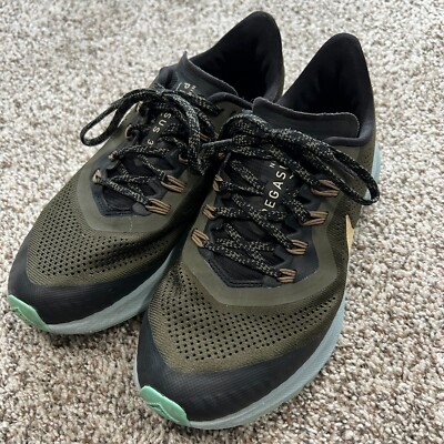 Nike Pegasus Trail 3 Olive Green Slate Women's US 8 EU39 Trail Running Hiking