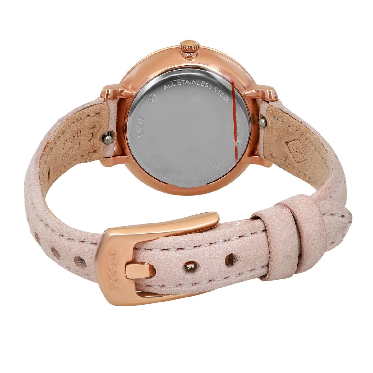 Fossil ES4411 Jacqueline Mini 26mm Women's Beige Leather Watch for - Main Image