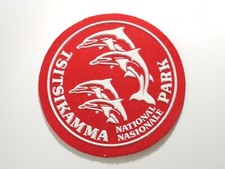 Vintage Aufnäher Tsitsikamma Nationalpark rot 86 mm Durchmesser