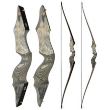 Arco largo derribo arco recurvo tiro con arco 60-60 lb blanco caza tiro