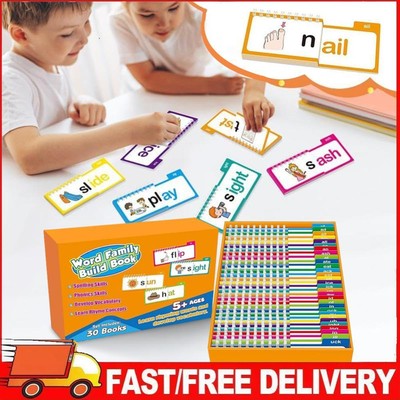 CVC Word Flip Chart Consonante Vocale Word Builder Educational for Preschool