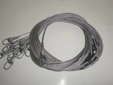 Funke Trap Tags 96" 1/8 Hog Wolf Alligator Loaded Snares Coyote Beaver Cam Lock