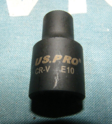 US PRO CR-V E10 1/2'' drive Impact socket Internal Female E-TORX bit NEW unused
