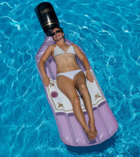AquaCoach Inflatable Baby Seat Swimline pool FLOAT learn to swim Toys lake 9825