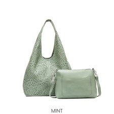 Ladies Slouchy Laser Cut Hobo Bag in Bag/Shopper Bag/Large Capacity underarm Bag