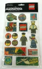 Lego Creative Imaginations Figure Sticker Scrapbooking Lot Pilot Train Engineer