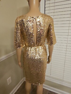 Tfnc London Gold Sequin Dress Size 6 New Tags Attached | eBay Tfnc London Gold Sequin Dress Size 6 New Tags Attached | eBay