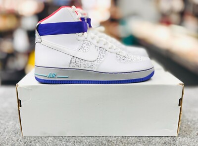 Nike Mens Air Force 1 High White/Wolf Grey/Purple Venom Size 10.5 315121-117