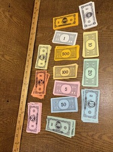 Monopoly Deluxe Anniversary Edition Replacement Pieces: Money Bills