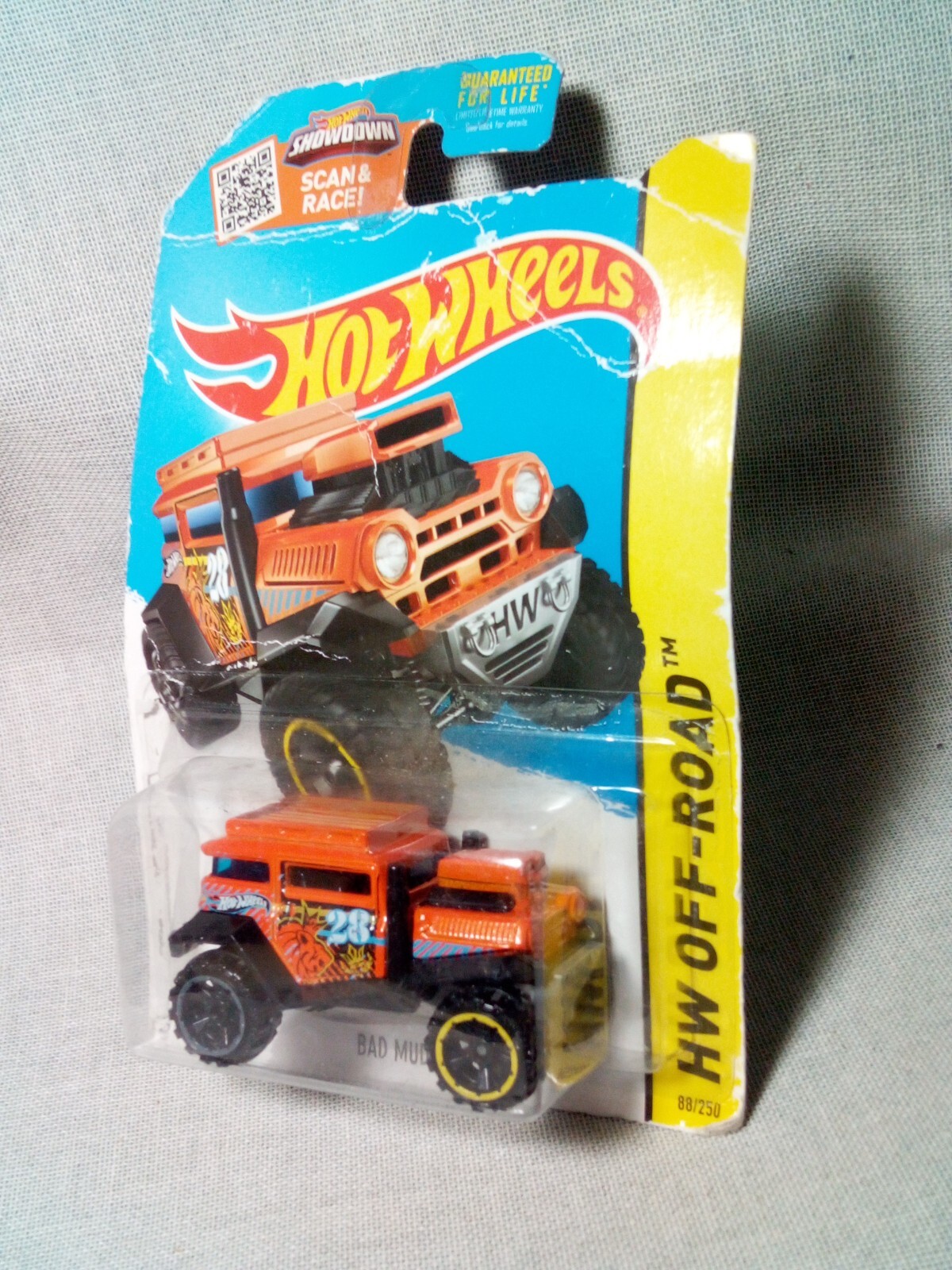2015 Hot Wheels Factory Sealed HW Off-road Bad Mudder 2 Orange Dmg Box A1