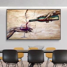 Modern Abstract Art Two-handed Glass Posters Prints Canvas Paintings Wall Deco