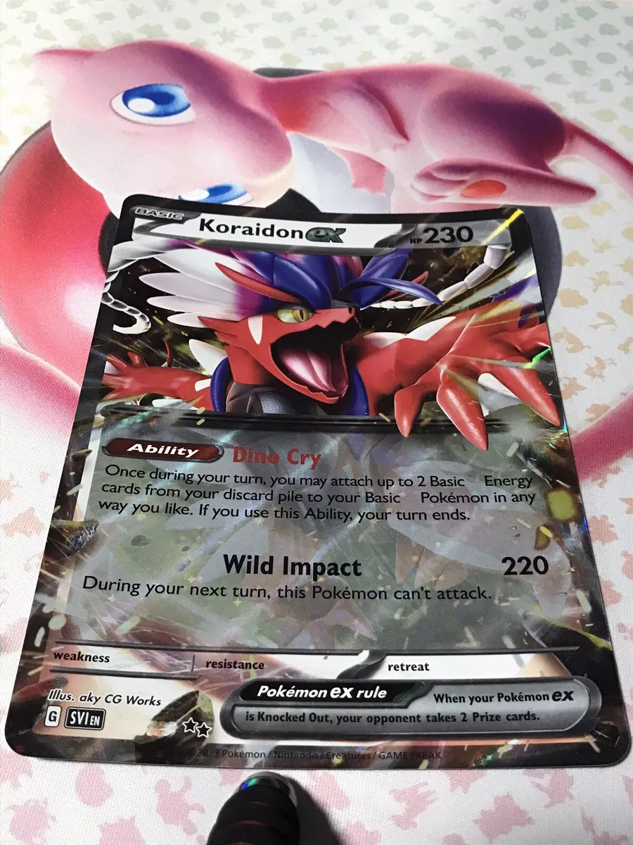 Koraidon Ex Oversized Card