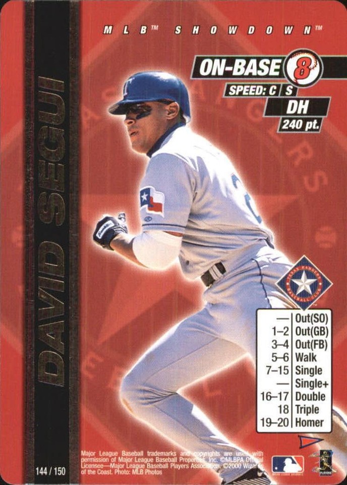2000 MLB Showdown Pennant Run - David Segui #144 - 1 of 1