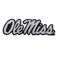 UNIVERSITY OF MISSISSIPPI - Ole Miss Script Logo - BLING Decal Emblem - ProMark