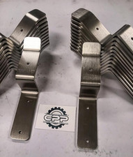 BARRICADE Brackets Door Gate Stable 5MM THICK STAINLESS STEEL (1 Pair)   4" x 2"