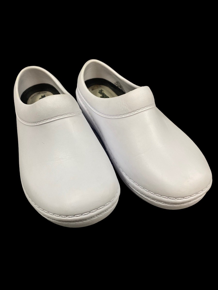 Landau Shoes Nurse Foot Wear RX White Slip On Comfort Clogs
