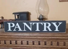 PANTRY Rustic Primitive Farmhouse Sign Shelf sitter Beautiful Country Home Decor