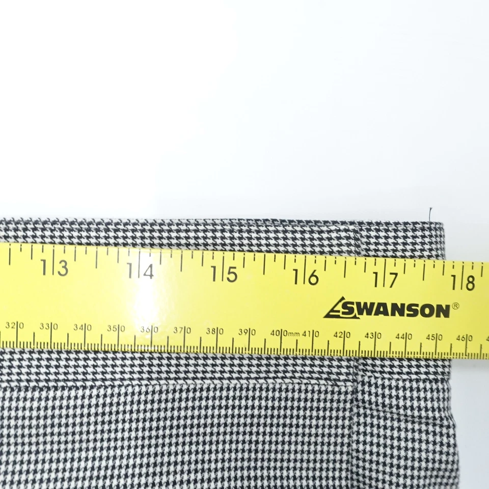 Falda envolvente Brooks Brother 346 para mujer 16 negra blanca pata de gallo clásica Foto 4 de 4