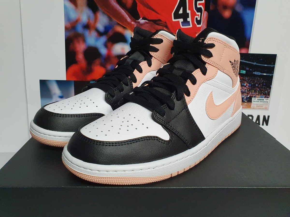 Nike Air Jordan 1 Mid Crimson Tint Arctic Orange Men's UK 9