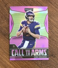 Kirk Cousins 2021 Playoff Call to Arms Pink Prizm CAKCO Falcons Vikings Spartans