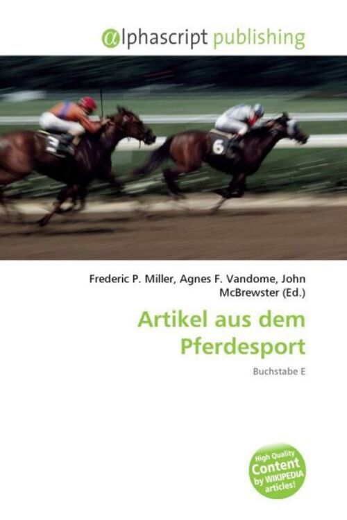 Frederic P. Miller (u. A.) | Artikel Aus Dem Pferdesport | Taschenbuch