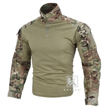 Camisa de Combate KRYDEX G3 Uniforme del Ejército con Coderas Ropa del Ejército Camuflaje MC Camuflaje